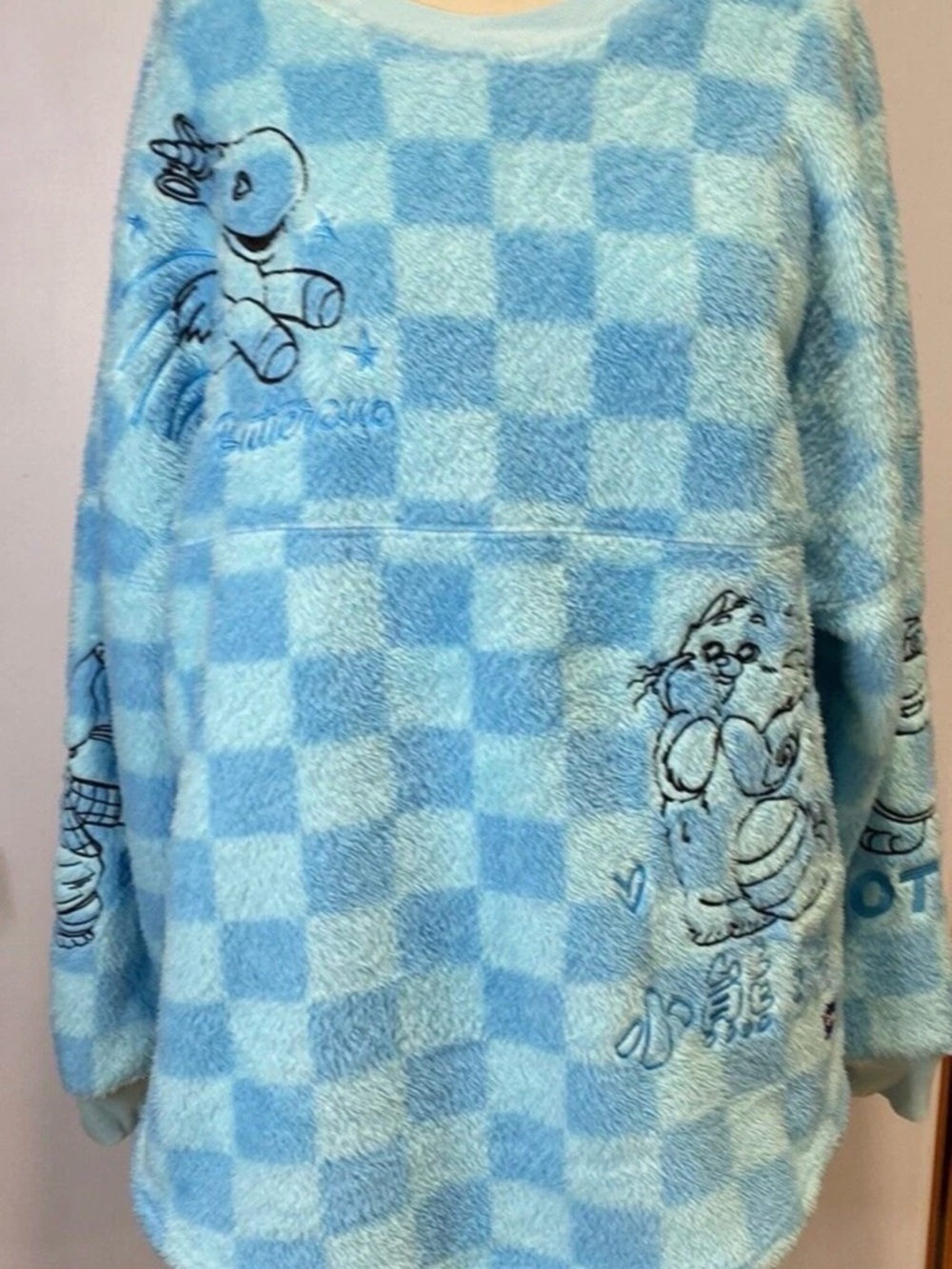 Disney Pixar Fuzzy Fun Spirit Jersey for Adults 2XL Sulley Bing Bong Lotso